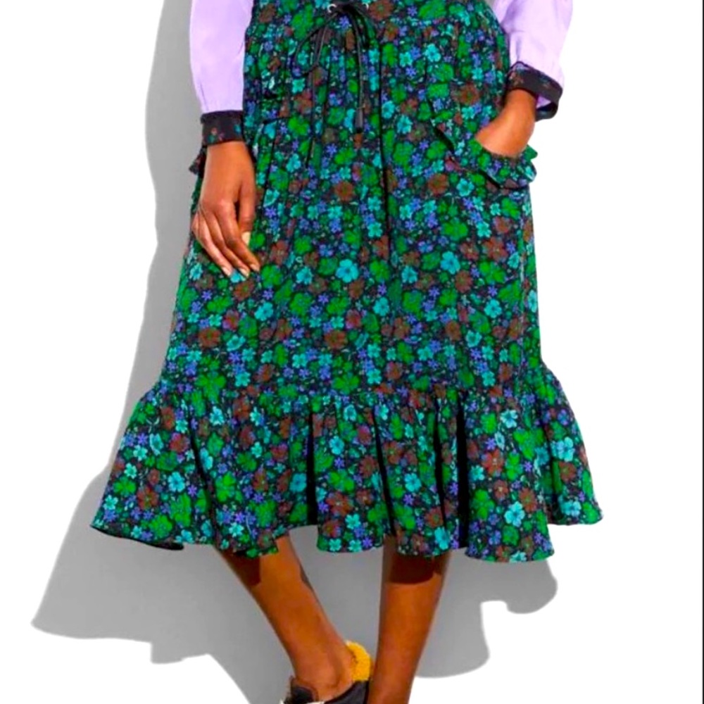 Coach 1941 Collection Boho Floral Skirt EUC CUTE!